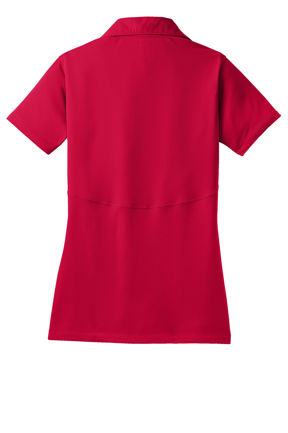 Sport-Tek LST650 Womens Sport-Wick Moisture Wicking Short Sleeve Polo Shirt Deep Red Flat Back