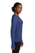 Sport-Tek Womens Exchange 1.5 Long Sleeve Crewneck T-Shirt Heather True Royal Blue Side