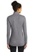 Sport-Tek Womens Exchange 1.5 Long Sleeve 1/4 Zip T-Shirt Heather Grey Side