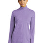 Sport-Tek Womens Exchange 1.5 Long Sleeve 1/4 Zip T-Shirt - Heather Hyacinth Purple
