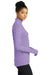 Sport-Tek Womens Exchange 1.5 Long Sleeve 1/4 Zip T-Shirt Heather Hyacinth Purple Side
