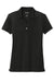 Sport-Tek LST740 Womens UV Micropique Short Sleeve Polo Shirt Black Flat Front