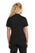 Sport-Tek LST740 Womens UV Micropique Short Sleeve Polo Shirt Black Back