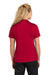 Sport-Tek LST740 Womens UV Micropique Short Sleeve Polo Shirt Deep Red Back