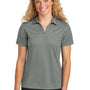 Sport-Tek Womens Moisture Wicking Micropique Short Sleeve Polo Shirt - Concrete Grey - NEW