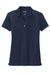 Sport-Tek LST740 Womens UV Micropique Short Sleeve Polo Shirt True Navy Blue Flat Front