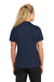 Sport-Tek LST740 Womens UV Micropique Short Sleeve Polo Shirt True Navy Blue Back