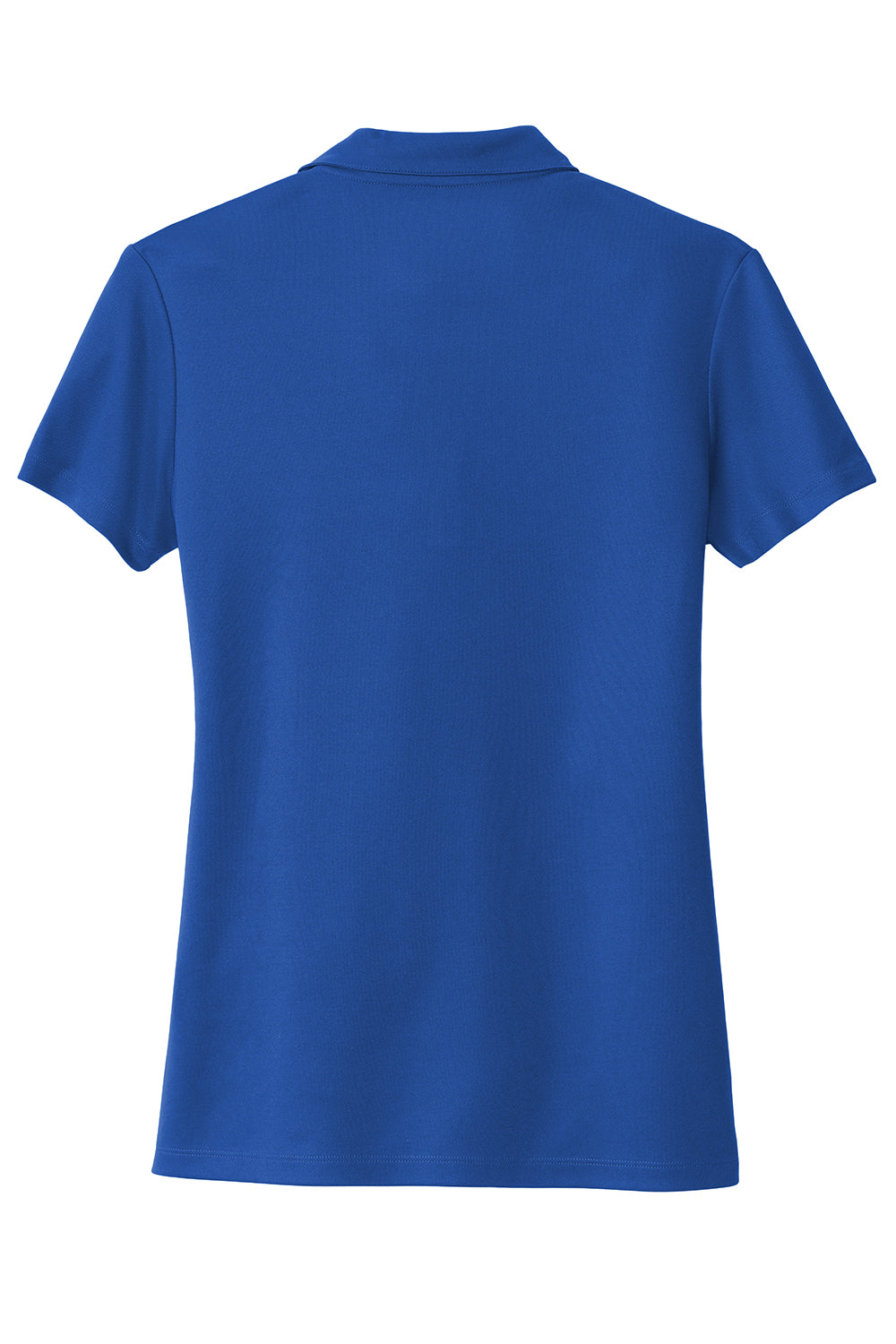 Sport-Tek LST740 Womens UV Micropique Short Sleeve Polo Shirt True Royal Blue Flat Back