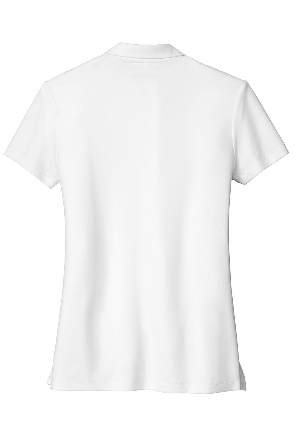 Sport-Tek LST740 Womens UV Micropique Short Sleeve Polo Shirt White Flat Back