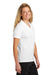 Sport-Tek LST740 Womens UV Micropique Short Sleeve Polo Shirt White Side
