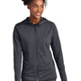 Sport-Tek Womens Circuit Full Zip Hooded Jacket - Graphite Grey