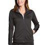 Sport-Tek Womens Full Zip Track Jacket - Graphite Grey/Black