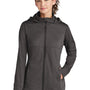 Sport-Tek Womens Wind & Water Resistant Full Zip Soft Shell Hooded Jacket - Graphite Grey