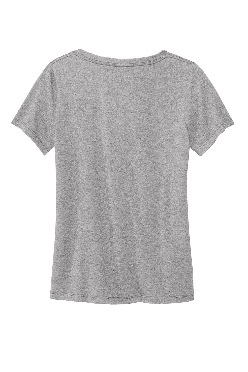 Volunteer Knitwear LVL45V USA Made Daily Short Sleeve V-Neck T-Shirt Heather Grey Flat Back