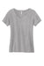 Volunteer Knitwear LVL45V USA Made Daily Short Sleeve V-Neck T-Shirt Heather Grey Flat Front