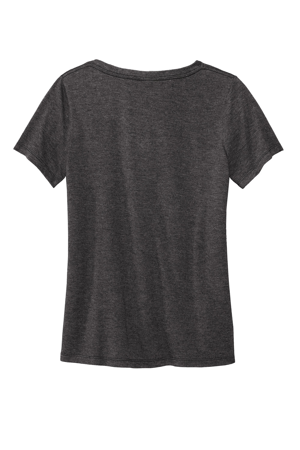 Volunteer Knitwear LVL45V USA Made Daily Short Sleeve V-Neck T-Shirt Heather Dark Grey Flat Back
