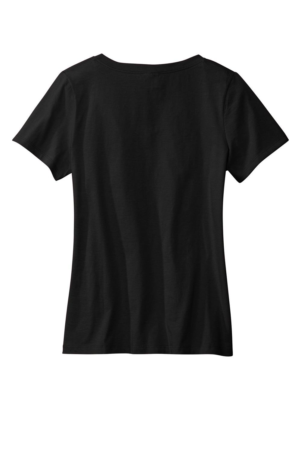 Volunteer Knitwear LVL45V USA Made Daily Short Sleeve V-Neck T-Shirt Deep Black Flat Back