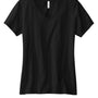 Volunteer Knitwear Womens USA Made Daily Short Sleeve V-Neck T-Shirt - Deep Black