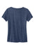 Volunteer Knitwear LVL45V USA Made Daily Short Sleeve V-Neck T-Shirt Heather Navy Blue Flat Back