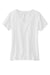 Volunteer Knitwear LVL45V USA Made Daily Short Sleeve V-Neck T-Shirt White Flat Front