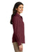 Port Authority LW100 Womens Carefree Stain Resistant Long Sleeve Button Down Shirt Burgundy Side