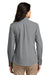 Port Authority LW100 Womens Carefree Stain Resistant Long Sleeve Button Down Shirt Gusty Grey Back