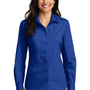 Port Authority Womens Carefree Stain Resistant Long Sleeve Button Down Shirt - True Royal Blue