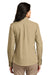 Port Authority LW100 Womens Carefree Stain Resistant Long Sleeve Button Down Shirt Wheat Back