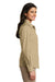Port Authority LW100 Womens Carefree Stain Resistant Long Sleeve Button Down Shirt Wheat Side