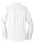 Port Authority LW100 Womens Carefree Stain Resistant Long Sleeve Button Down Shirt White Flat Back