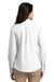 Port Authority LW100 Womens Carefree Stain Resistant Long Sleeve Button Down Shirt White Back