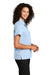 Port Authority Womens Performance Short Sleeve Button Down Camp Shirt Cloud Blue Side