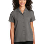 Port Authority Womens Performance Moisture Wicking Short Sleeve Button Down Camp Shirt - Graphite Grey