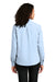 Port Authority Womens Performance Long Sleeve Button Down Shirt Cloud Blue Side