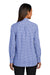 Port Authority Womens Broadcloth Gingham Long Sleeve Button Down Shirt True Royal Blue/White Side