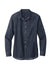 Port Authority LW676 Perfect Denim Long Sleeve Button Down Shirt Dark Wash Flat Front