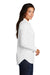 Port Authority Womens City Stretch Long Sleeve Polo Shirt White Side