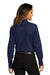 Port Authority Womens SuperPro React Long Sleeve Button Down Shirt True Navy Blue Side