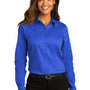 Port Authority Womens SuperPro Wrinkle Resistant React Long Sleeve Button Down Shirt - True Royal Blue