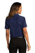 Port Authority Womens SuperPro React Short Sleeve Button Down Shirt True Navy Blue Side