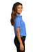 Port Authority Womens SuperPro React Short Sleeve Button Down Shirt Ultramarine Blue Side