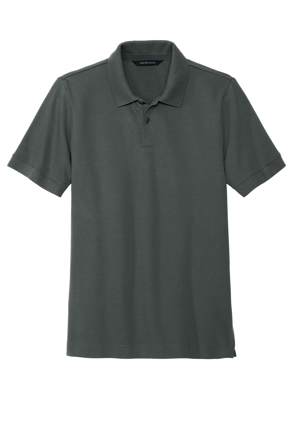 Mercer+Mettle MM1000 Stretch Pique Short Sleeve Polo Shirt Anchor Grey Flat Front