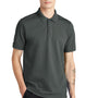 Mercer+Mettle Mens Moisture Wicking Short Sleeve Polo Shirt - Anchor Grey