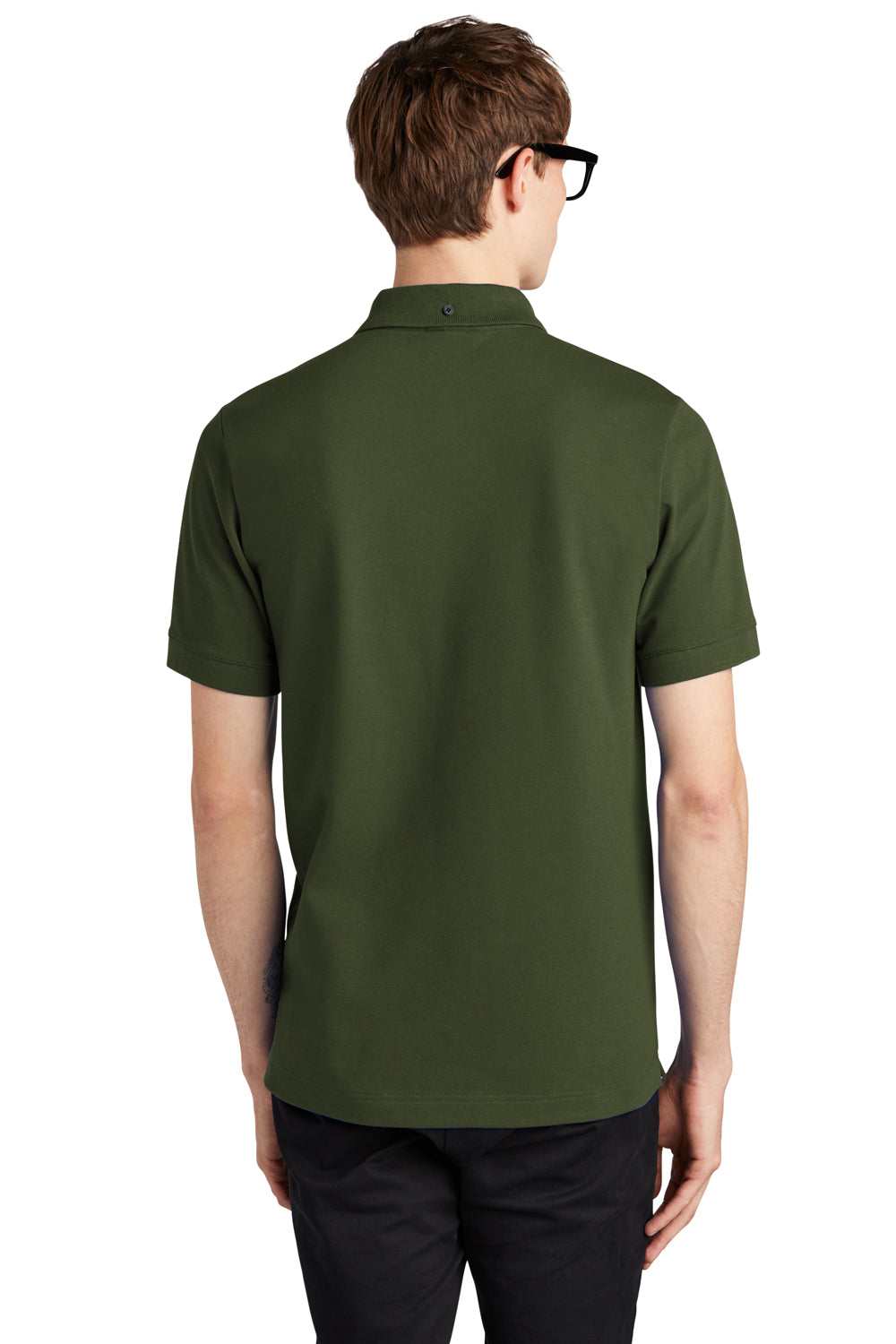 Mercer+Mettle MM1000 Stretch Pique Short Sleeve Polo Shirt Townsend Green Back