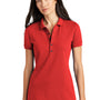 Mercer+Mettle Womens Moisture Wicking Short Sleeve Polo Shirt - Apple Red