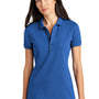 Mercer+Mettle Womens Moisture Wicking Short Sleeve Polo Shirt - Blue Note