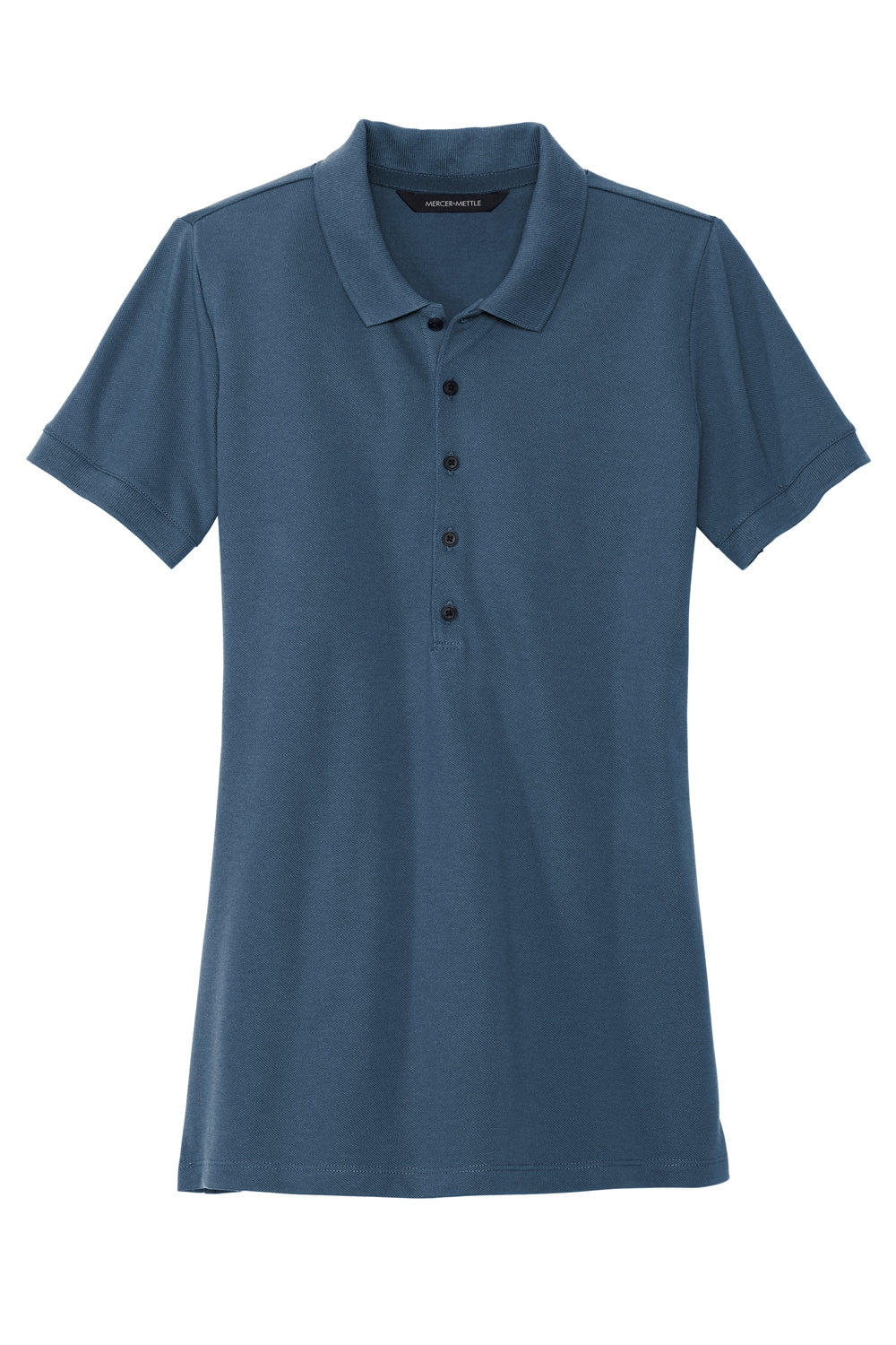 Mercer+Mettle MM1001 Stretch Pique Short Sleeve Polo Shirt Insignia Blue Flat Front