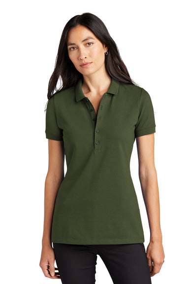 Mercer+Mettle MM1001 Stretch Pique Short Sleeve Polo Shirt Townsend Green Front