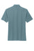 Mercer+Mettle Mens Moisture Wicking Short Sleeve Button Down Shirt Heather Parisian Blue Flat Back