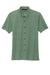 Mercer+Mettle Mens Moisture Wicking Short Sleeve Button Down Shirt Heather Sage Green Flat Front